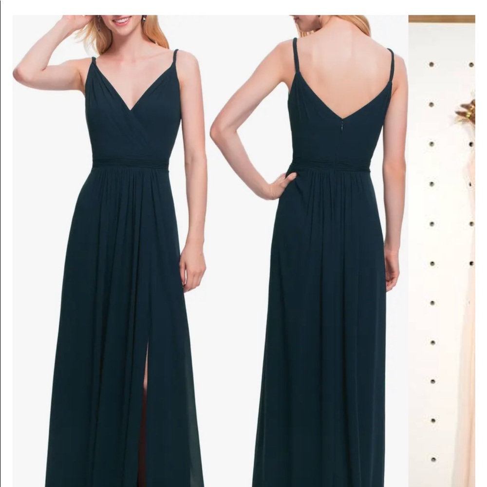 Surplice Neck Chiffon A-Line Gown size 8 - brand new with tags  #LEVKOFF